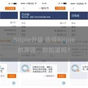 Bitpie升级 选择Bitpie的原因，你知道吗？