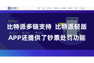 比特派多链支持  比特派轻版APP还提供了钞票处罚功能