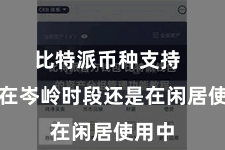 比特派币种支持  不管在岑岭时段还是在闲居使用中