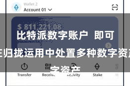 比特派数字账户  即可在归拢运用中处置多种数字资产